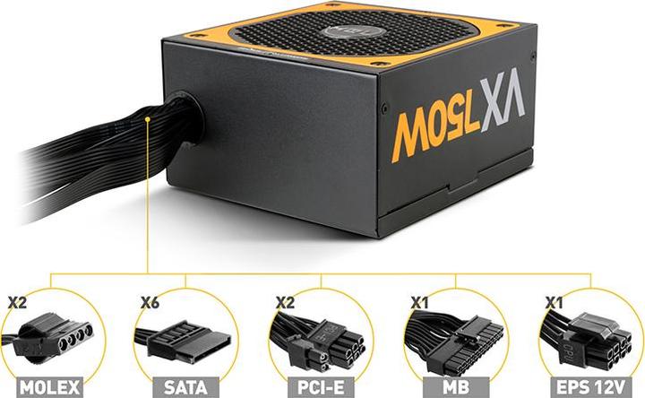 Immagine prodotto Nox Urano VX Bronze Edition Alimentatore 750 W 20+4 pin ATX ATX Nero (750 W)