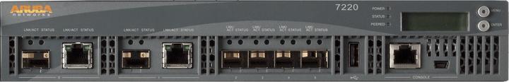 Productafbeelding HPE E Aruba 7220 Controller, RW, 4 Poorten, 10GBase-X SFP+, 2 Poorten, Dual Pers 1000BASE-T of SFP