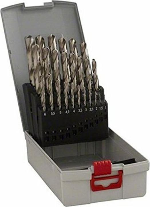 Produktbild Bosch Professional Zubehör HSS-Spiralbohrer-Set PointTeQ, 25-tlg., ProBox, 1–13 mm (1 mm, 1.5 mm, 2 mm, 2.5 mm, 3 mm, 3.5 mm, 4 mm, 4.5 mm, 5 mm, 5.5 mm, 6 mm, 6.5 mm, 7 mm, 7.5 mm, 8 mm, 8.5 mm, 9 mm, 9.5 mm, 10 mm, 10.5 mm, 11 mm, 11.5 mm, 12 mm, 12.5 mm, 13 mm)