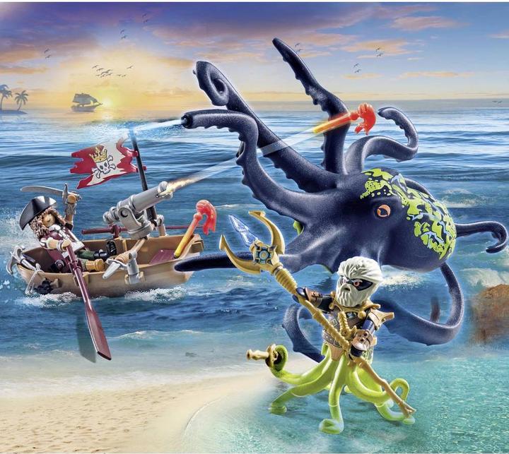 Produktbild Playmobil Kampf gegen den Riesenoktopus (71419, Playmobil Pirates)