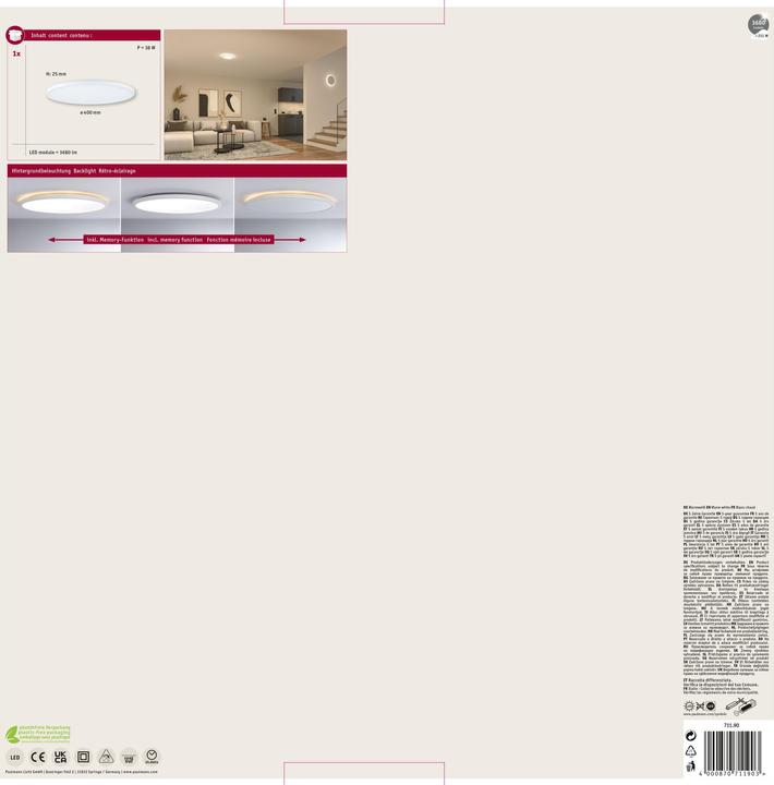 Actual product image Paulmann Atria Shine Backlight (3680 lm)