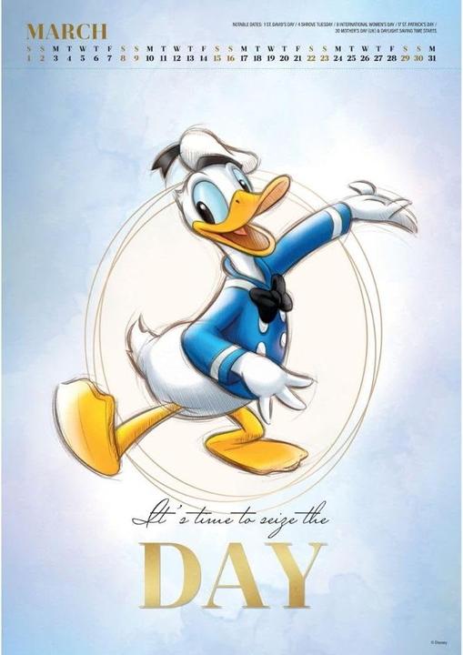 Actual product image Disney Deluxe 2025 Wall Calendar (German)