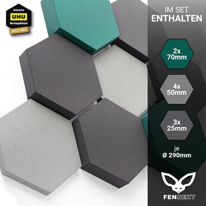 Produktbild Fennext Schallabsorber Wandpaneele (9 Stk.)