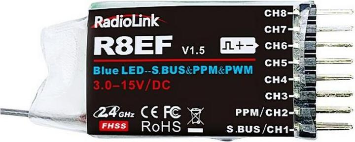 Actual product image RadioLink Remote control T8S-BT 2.4 GHz, 8 channel, with receiver