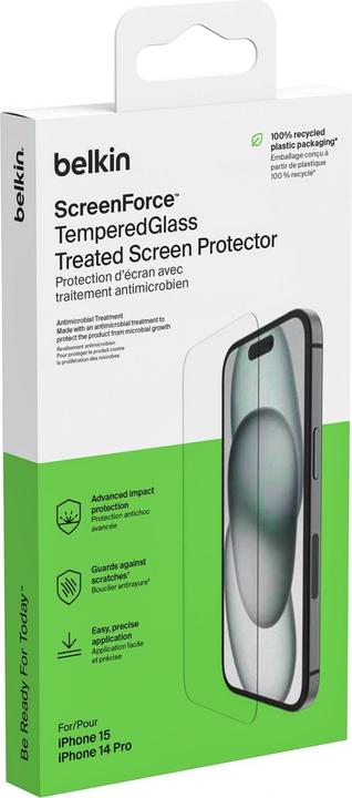 Actual product image Belkin ScreenForce Pro TemperedGlass a (1 Piece, Apple iPhone 15 Plus)