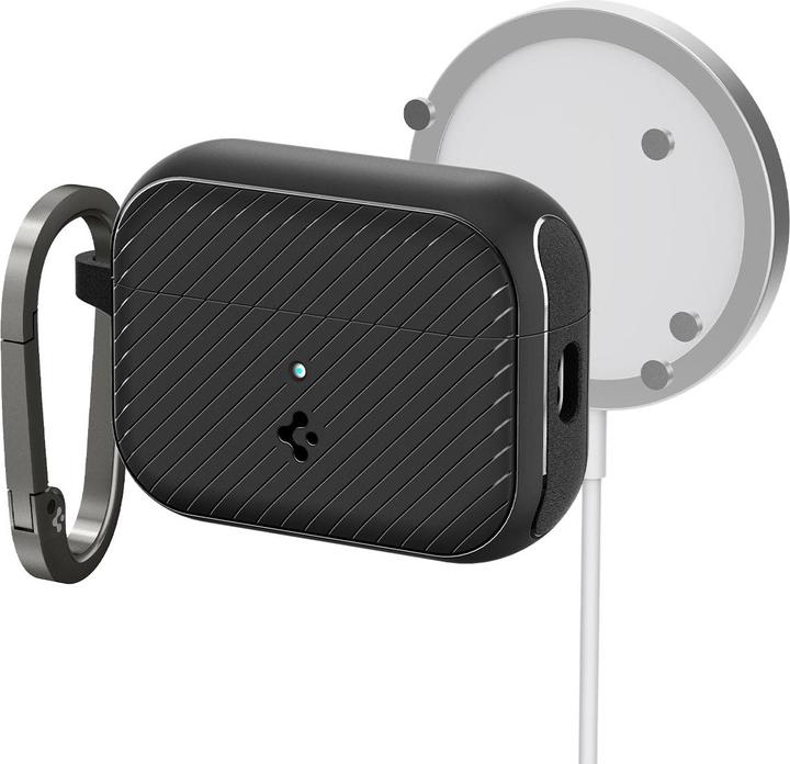 Image du produit Spigen MAG ARMOR MAGSAFE Apple AIRPODS PRO 1 / 2 MATTE BLACK (Sac pour écouteurs)