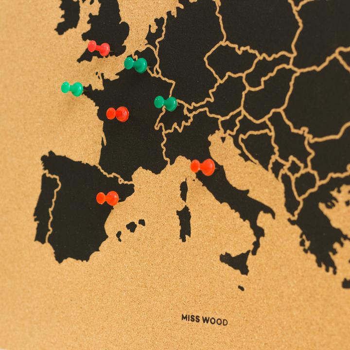 Produktbild Miss wood Woody Map Europakarte - Europa - L (Pinnwand, 60 x 45 cm)