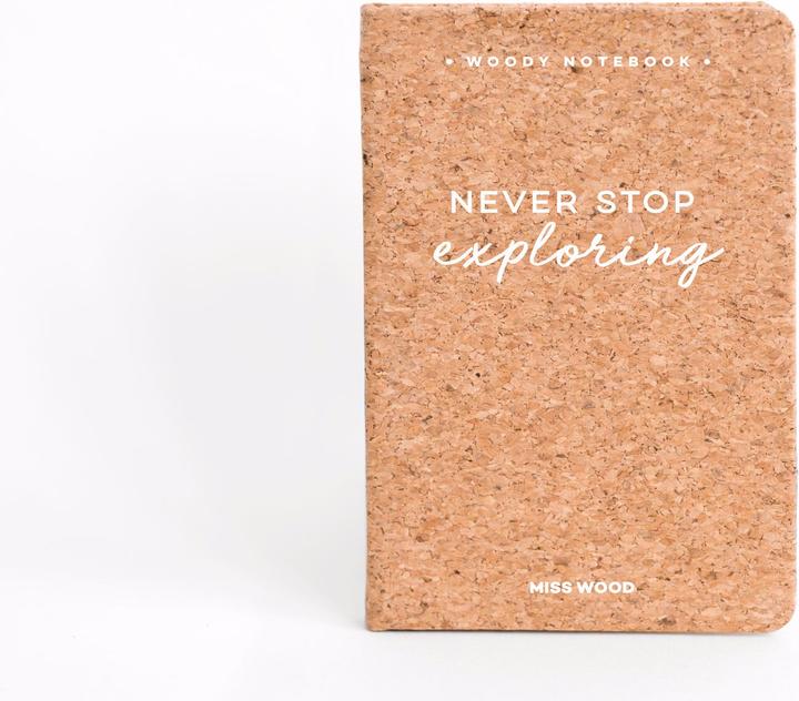 Actual product image Miss wood Woody Notebook Cork - A6 - Exploring (A6, Hardcover)