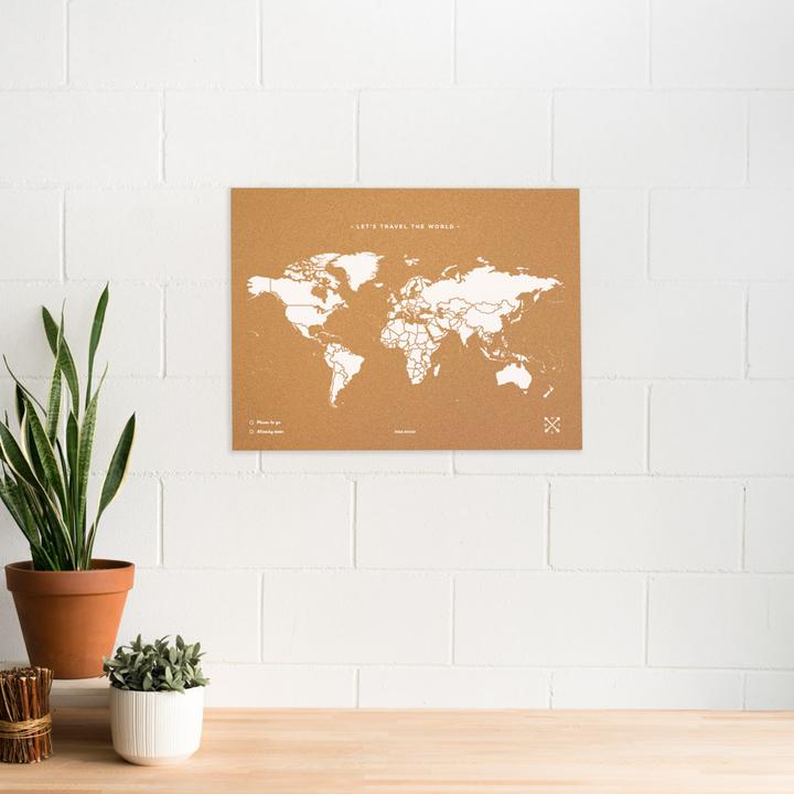 Produktbild Miss wood Woody Map Weltkarte L (Pinnwand, Weltkarte, 60 x 45 cm)