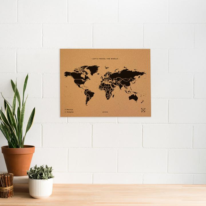 Produktbild Miss wood Weltkarte (Pinnwand, Weltkarte, 60 x 45 cm)