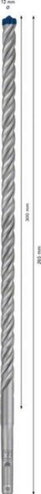 Actual product image Bosch Professional Zubehör EXPERT SDS plus-7X hammer drill, 12 x 300 x 365 mm (12 mm)