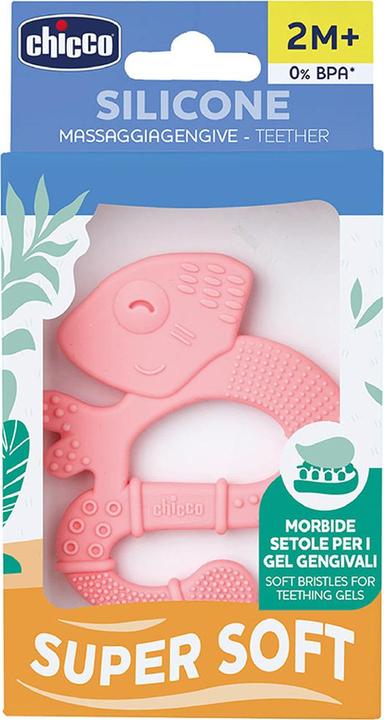 Produktbild Chicco Beissring mit sanften Borsten - EIDECHSE PINK, - 2m+