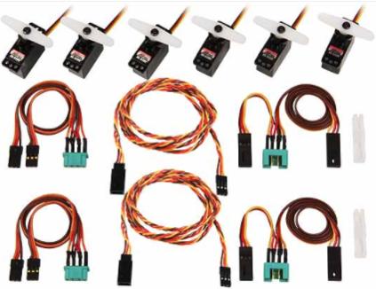 Multiplex ServoSet with cable set M6/UNI LENTUS (complete)