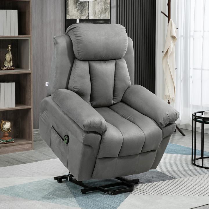 Produktbild Swisshandel24 Sessel mit Aufstehhilfe, Elektrischer Relaxsessel, mit Fernbedienung, Fernsehsessel, aus Kunstleder