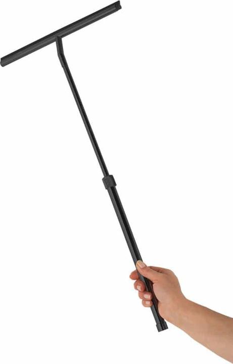Actual product image Wenko Teleskop Badezimmerwischer Schwarz mit Doppel-Gummilippe