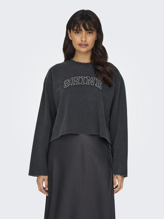 Actual product image Only Regular fit round neck sweatshirt Sweatshirt (XS)