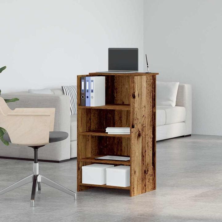Image du produit VidaXL Comptoir d'accueil aspect vieux bois 55x50x103,5 cm bois composite Comptoir d'accueil