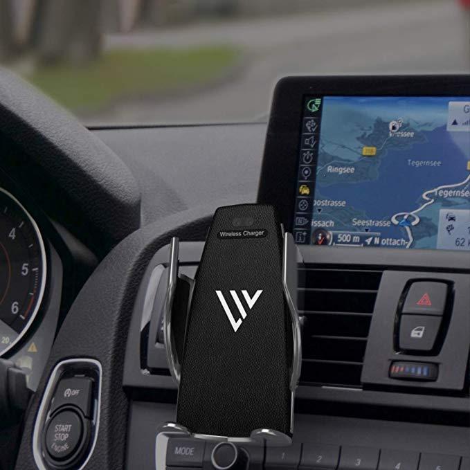 Produktbild PhoneLook eleganter Handyhalter fürs Auto Smart Sensor + Wireless charging inkl. USB-C