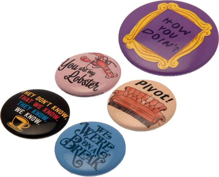 Actual product image Friends Badge 6Pack
