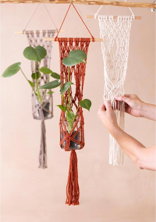 Produktbild Creativ Company Bastelset Mini Macramé Blumenaufhänger