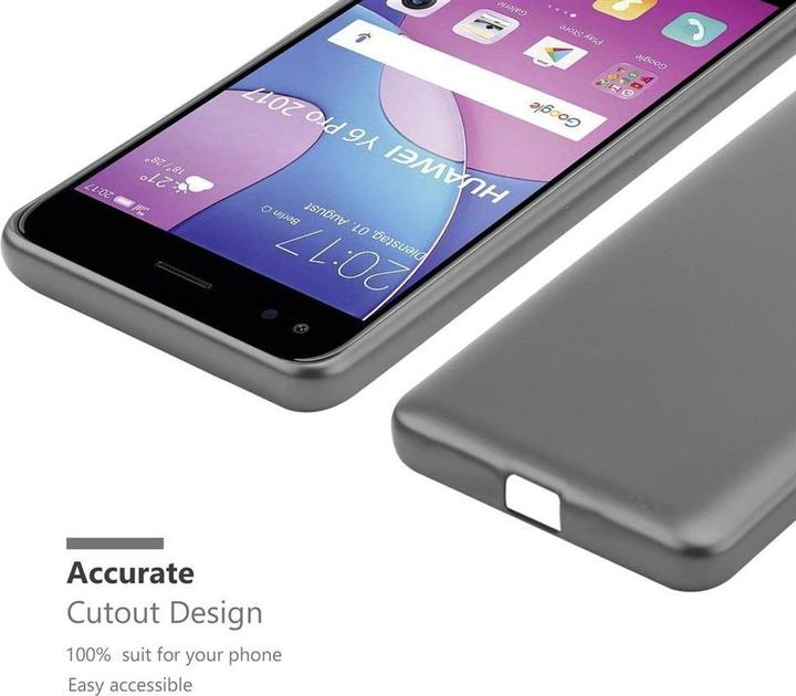 Actual product image Cadorabo TPU Matt Metallic Cover (Huawei Y6 Pro (2017))