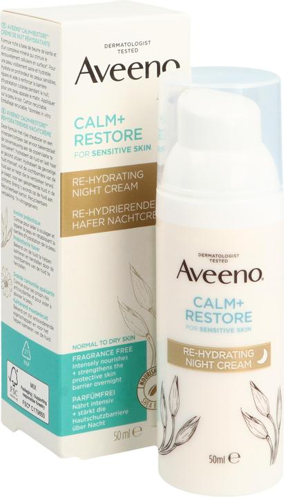Aveeno Calm+Rest Re Hyd Nachtcr Ha 500ml (50 ml, Nachtcreme)