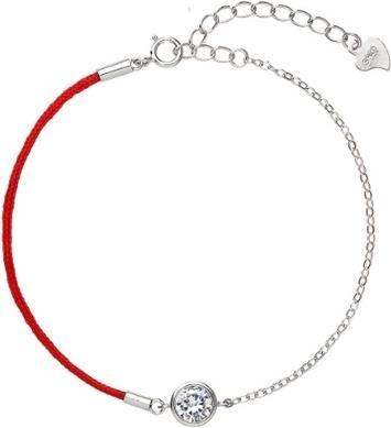 Evolution Group Silver bracelet with zircon 13004.3 (L)