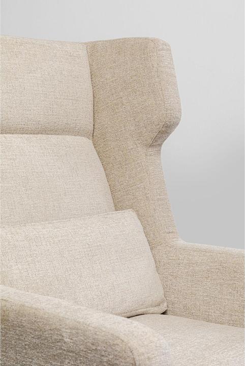 Produktbild Kare Design Sessel +Hocker Quinn High Beige