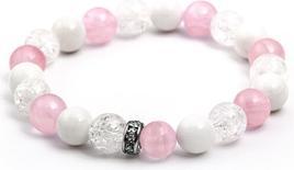 Beneto Jadeite and crystal bead bracelet MINK104 / 17