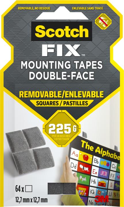 Image du produit Scotch Carrés de fixation amovibles Scotch-Fix (0.23 kg)