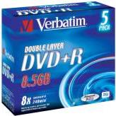 Actual product image Verbatim Dvd+R dl (5 x)