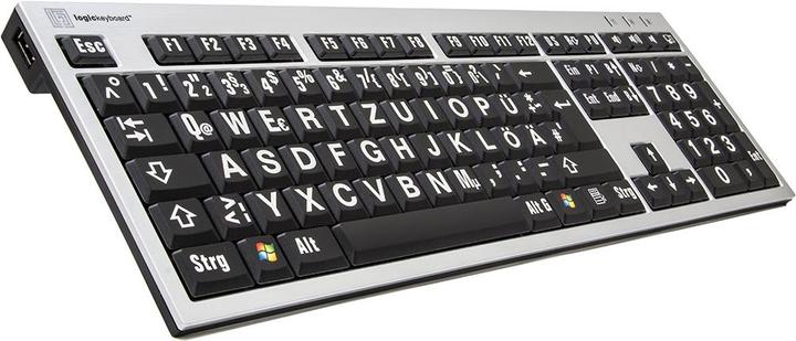Actual product image Logickeyboard XLPrint (DE, Cable)