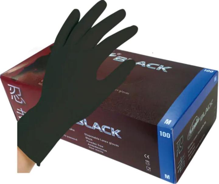 Produktbild Ninja Black Latex Handschuhe (M)