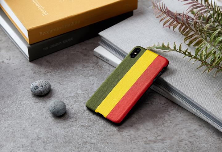 Immagine prodotto Man&Wood Custodia per smartphone iPhone XS Max nero reggae (Apple iPhone XS Max)