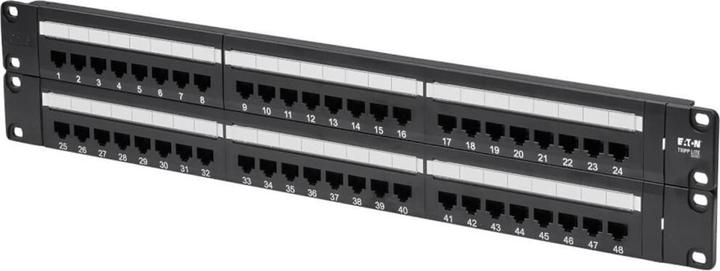 Immagine prodotto Eaton Pannello patch Cat6/Cat5 110 a 48 porte con montaggio a rack 2U 568B RJ45 Ethernet TAA