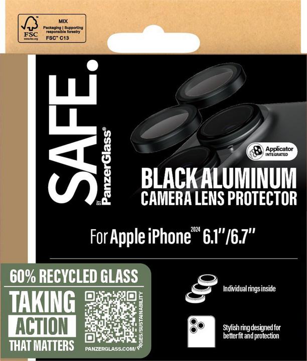 Produktbild Safe Camera Protector (1 Stück, Apple iPhone 16 Pro Max, Apple iPhone 16 Pro)
