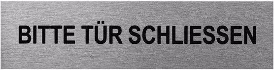ProPlus Aluminium Türschild " Bitte Tür schliessen "