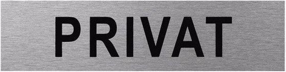 ProPlus Aluminium Türschild " Privat "