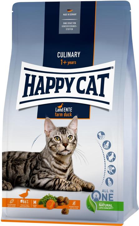 Actual product image Happy Cat Dry Food Supreme Culinary Land Duck, 4 kg (Adult, 1 pcs., 4000 g)