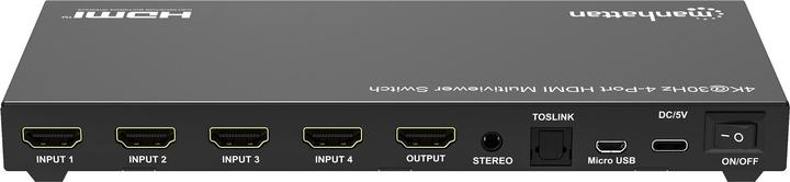 Image du produit Manhattan Commutateur multivision HDMI 4K@30Hz 4 ports