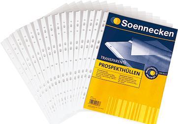 Immagine prodotto Soennecken Manicotto per opuscoli 1602 DIN A4 PP trasparente 100 pz./confezione. (A4, 1 x)