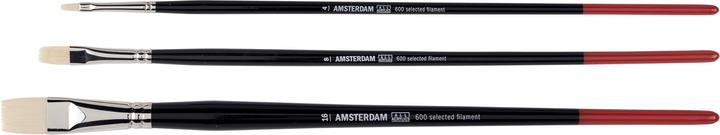 Actual product image Talens Amsterdam acrylic brush set Series 600, M (No. 4-8-16) (16 mm)