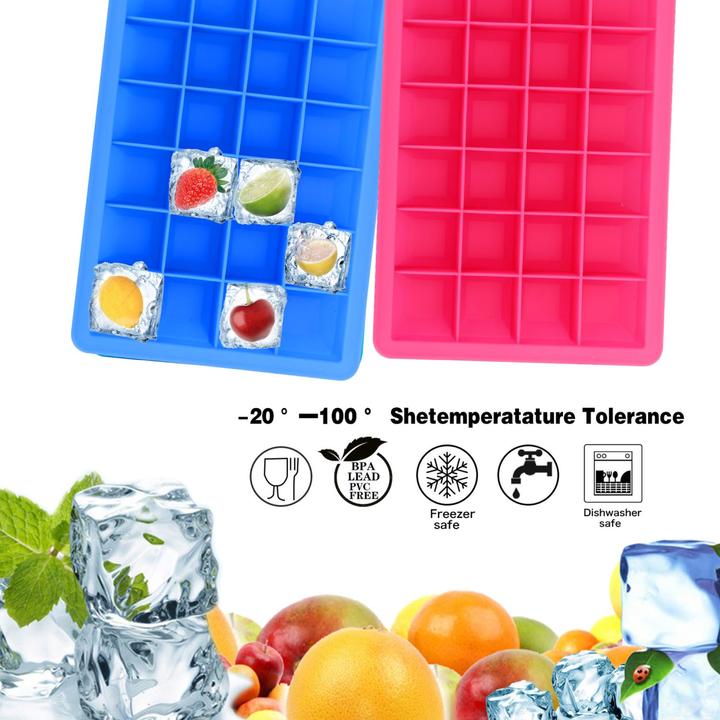 Produktbild Intirilife 2x Eiswürfelformen 2er Set à 24 Fächer