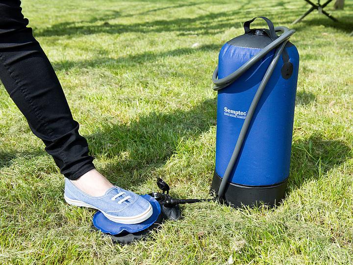Produktbild Semptec Tragbare Campingdusche mit Fusspumpe