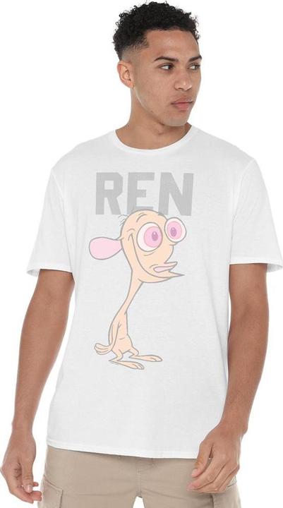 Immagine prodotto Ren & Stimpy Maglietta Collegiale Uomo (M)