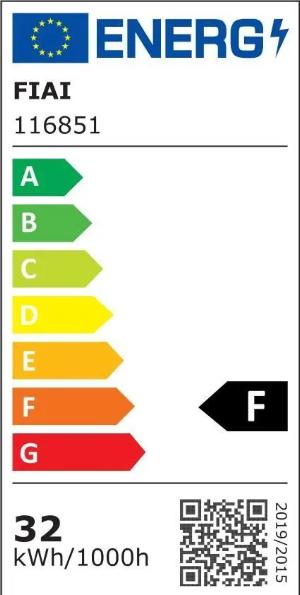 Label énergétique Isoled Lampadaire LED PFETTE chêne noir (2600 lm)