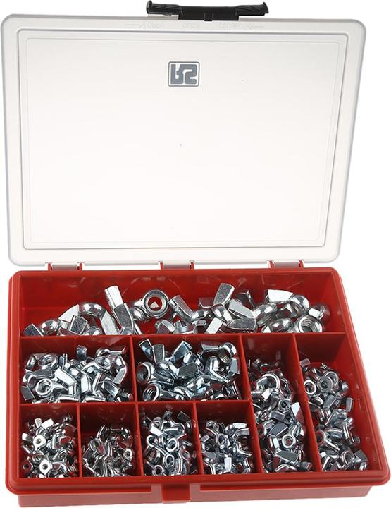 Image du produit Rs Pro Jeu d'écrous à ailettes en acier M3-M12 (M4, M5, M6, M8, M10, M12, M3)