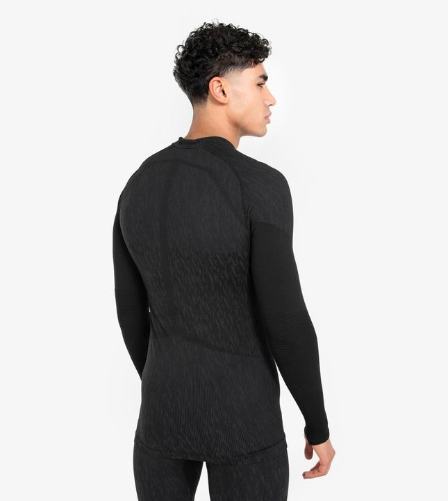 Immagine prodotto Kipsta Camicia funzionale a maniche lunghe da donna/uomo - Keepdry nero (M)