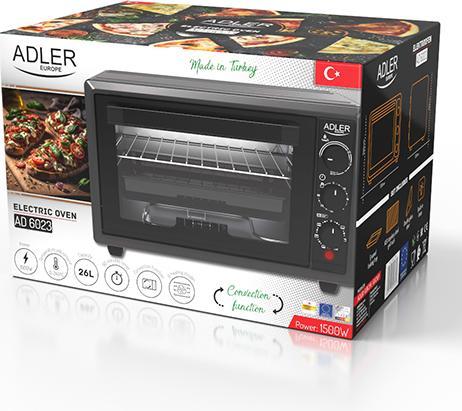 Produktbild Adler AD 6023 Electric oven, 26 L, Black