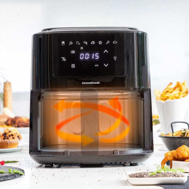 Produktbild InnovaGoods Heissluftfritteuse mit Waage Fryinn Balance 5000 1500 W 5 L Edel (EU-Stecker)
